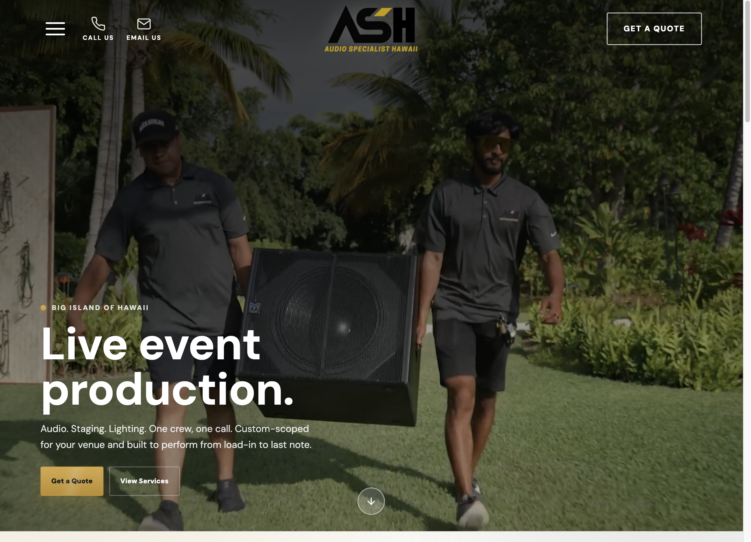 Audio Specialist Hawaii website