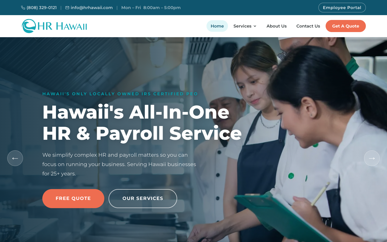HR Hawaii website